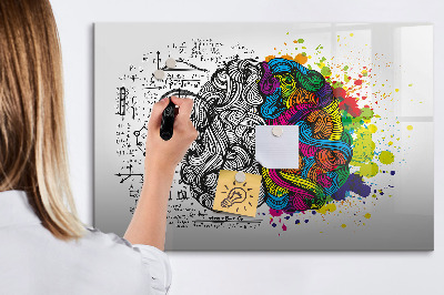 Magnetic board for drawing Abstraction brain