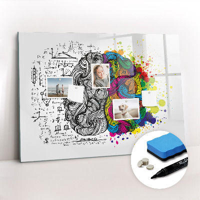 Magnetic board for drawing Abstraction brain