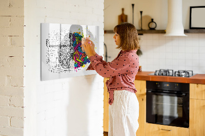 Magnetic erase board Abstraction brain