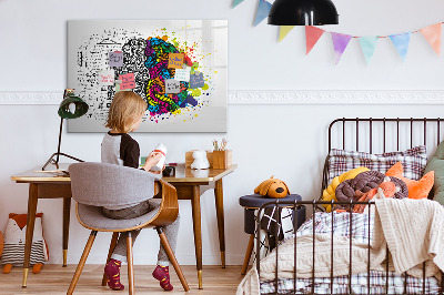 Magnetic board for drawing Abstraction brain