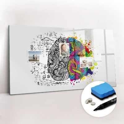 Magnetic board for drawing Abstraction brain