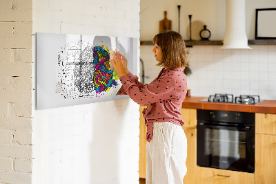 Magnetic board for drawing Abstraction brain