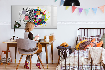 Magnetic board for drawing Abstraction brain