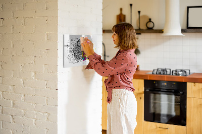 Magnetic board for drawing Abstraction brain