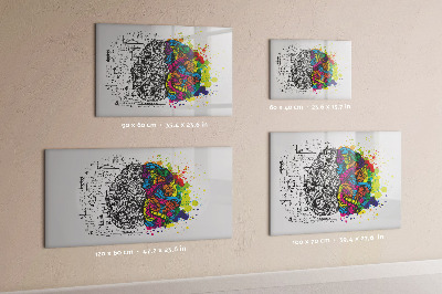 Magnetic board for drawing Abstraction brain