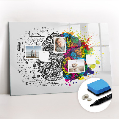 Magnetic board for drawing Abstraction brain