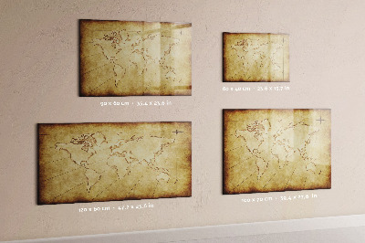 Magnetic board for drawing Old World Map