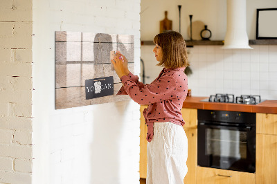 Magnetic erase board You can write!