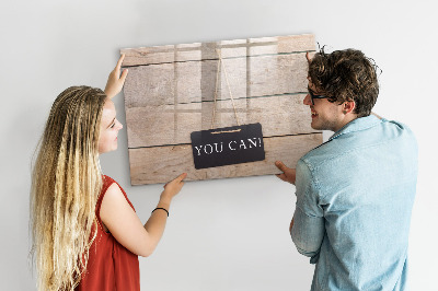 Magnetic erase board You can write!