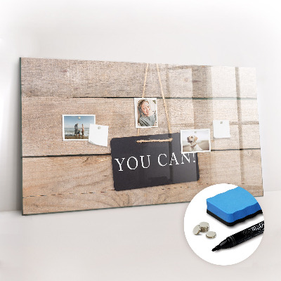 Magnetic erase board You can write!