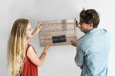 Magnetic erase board You can write!