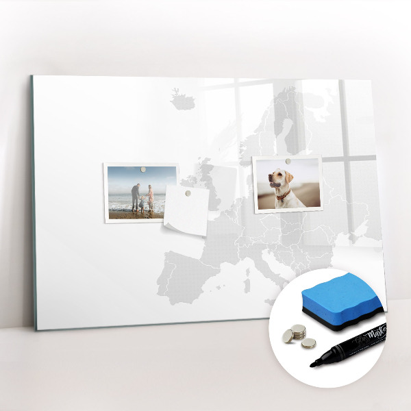 Magnetic erase board Map of Europe