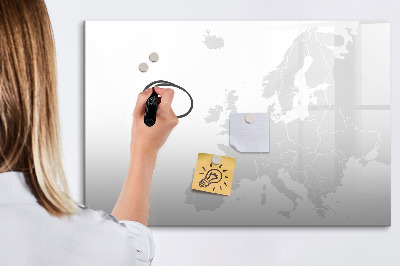 Magnetic erase board Map of Europe