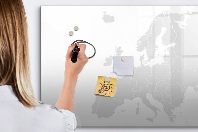 Magnetic erase board Map of Europe