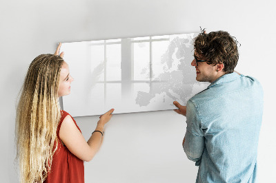 Magnetic erase board Map of Europe