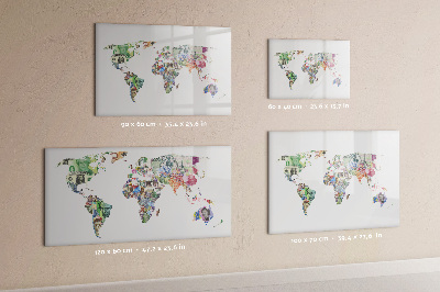 Magnetic board with marker Map of Europe