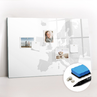 Magnetic erase board Map of Europe