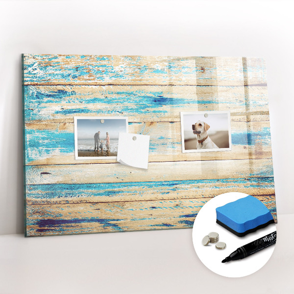 Magnetic erase board Scratched wood
