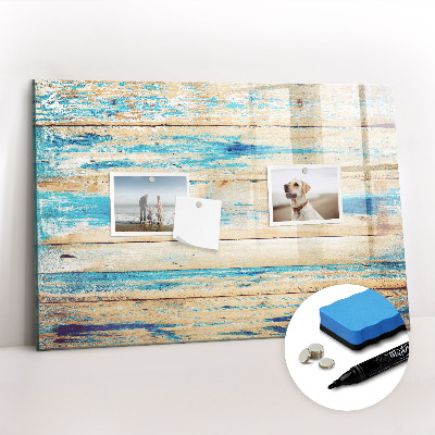 Magnetic erase board Scratched wood