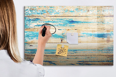 Magnetic board for drawing Scratched wood