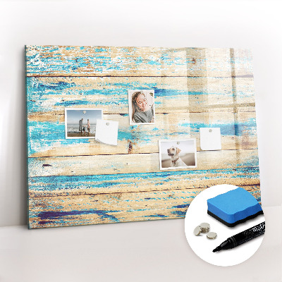 Magnetic erase board Scratched wood