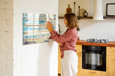 Magnetic erase board Scratched wood