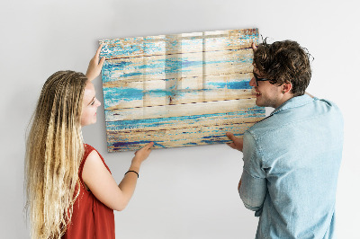 Magnetic erase board Scratched wood