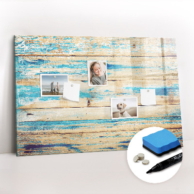 Magnetic erase board Scratched wood
