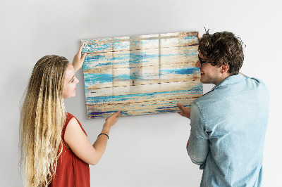 Magnetic erase board Scratched wood