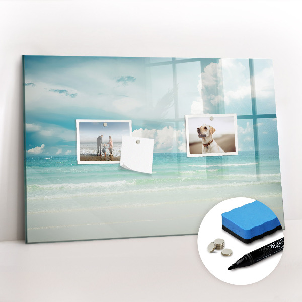 Magnetic writing board Sea landscape