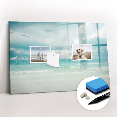 Magnetic board for writing Sea landscape