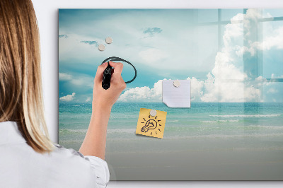 Magnetic board for writing Sea landscape