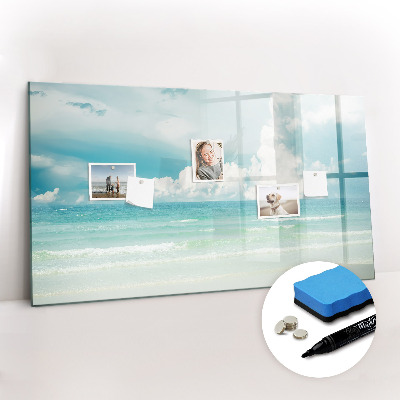 Magnetic writing board Sea landscape