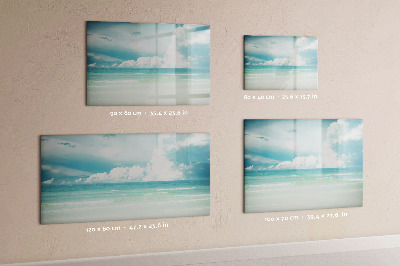 Magnetic board for writing Sea landscape
