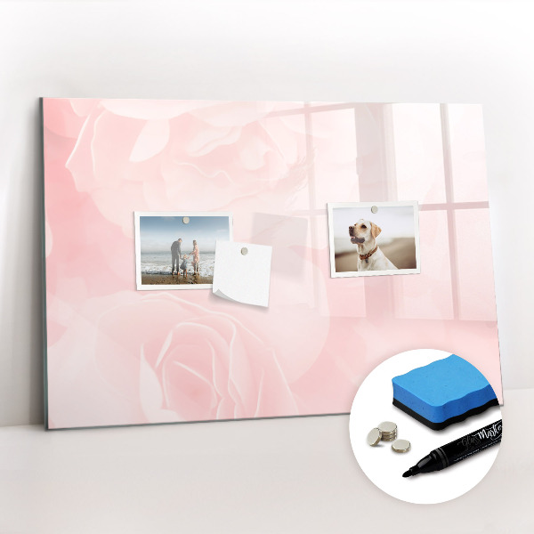 Magnetic writing board Blooming roses