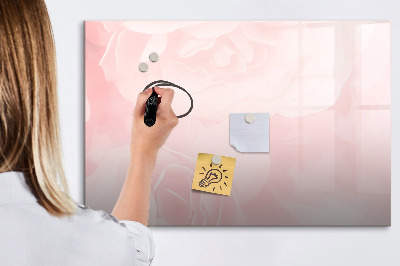 Magnetic writing board Blooming roses