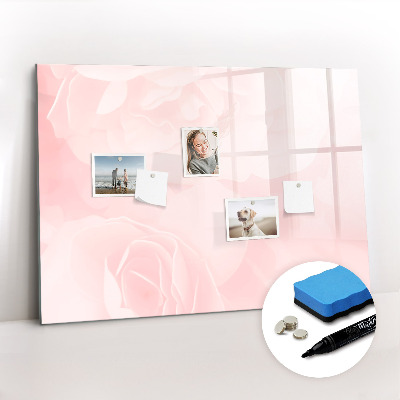 Magnetic writing board Blooming roses