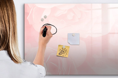 Magnetic writing board Blooming roses