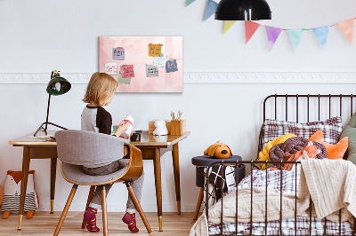 Magnetic writing board Blooming roses