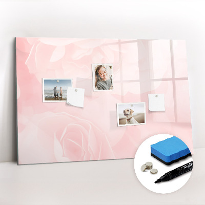Magnetic writing board Blooming roses