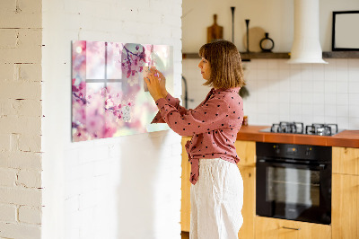 Magnetic erase board Spring flowers