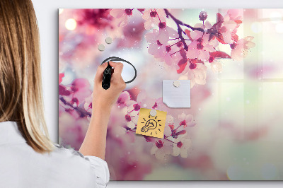 Magnetic board for drawing Spring flowers