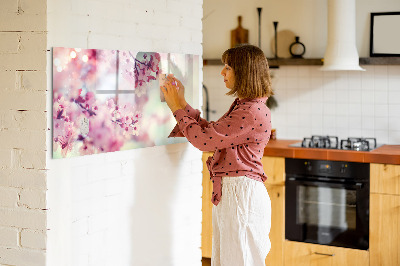 Magnetic erase board Spring flowers
