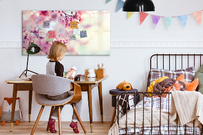 Magnetic erase board Spring flowers