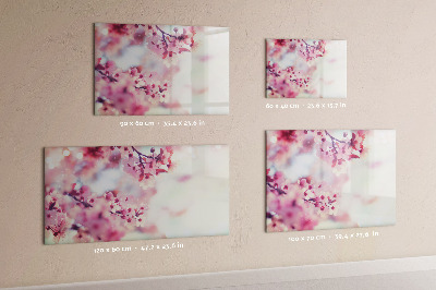 Magnetic erase board Spring flowers