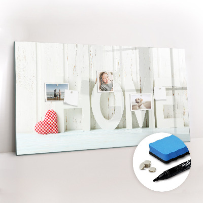 Magnetic board for drawing The inscription house