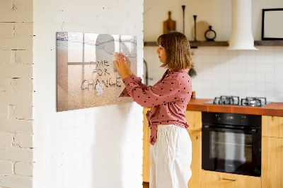 Magnetic board for writing Beach Quote