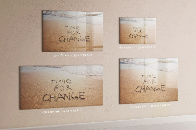 Magnetic board for writing Beach Quote