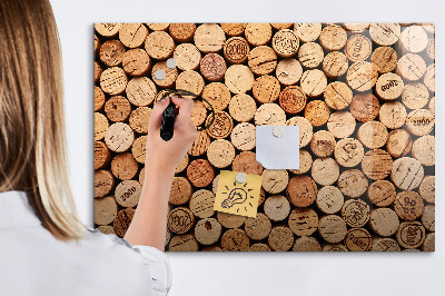 Magnetic drawing board Wooden wine corks