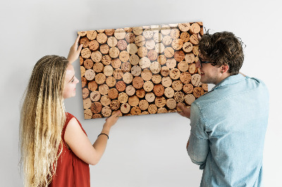 Magnetic writing board Wooden wine corks